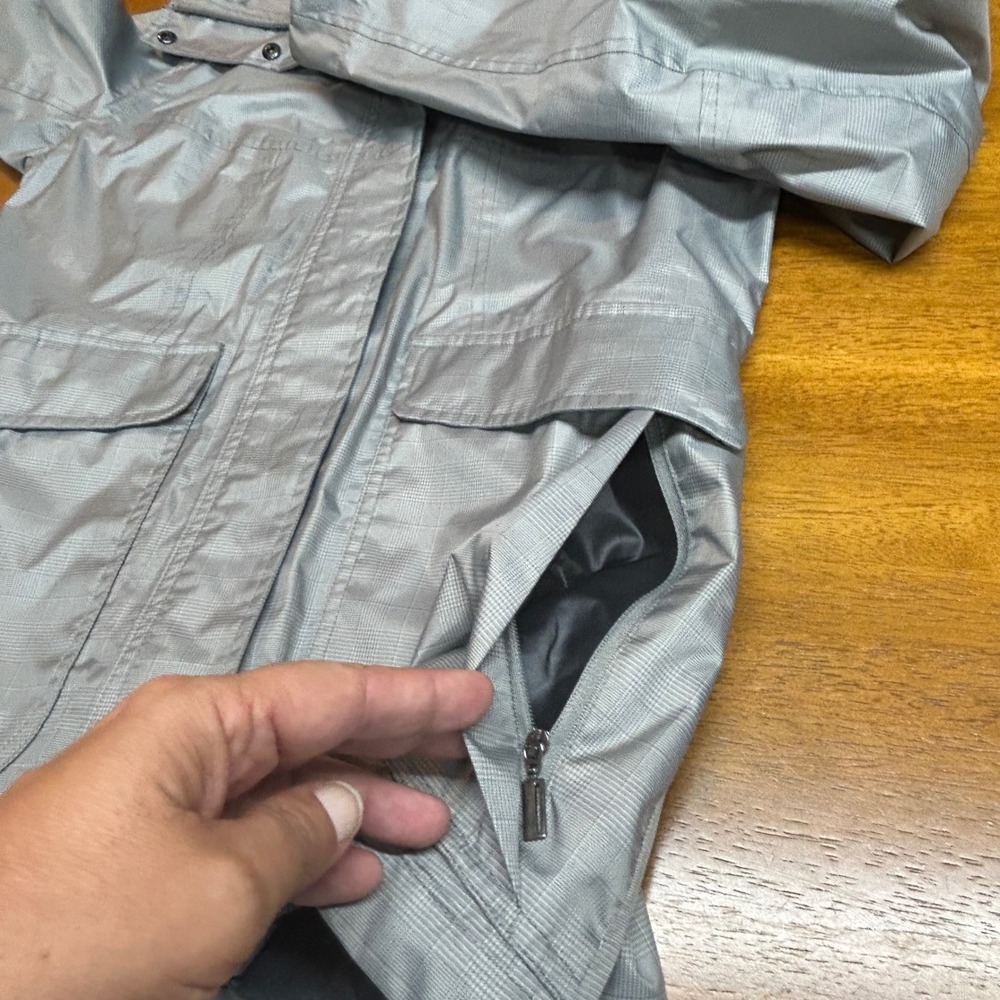 Nau Womens Grey Hooded Rain Jacket S Recycled Polyester Outdoor - Picture 8 of 16